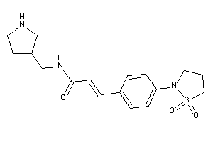 3-[4-(1,1-diketo-1,2-thiazolidin-2-yl)phenyl]-N-(pyrrolidin-3-ylmethyl)acrylamide