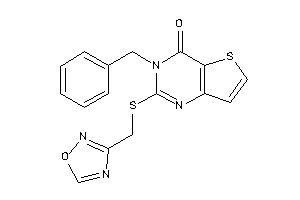 Image of 3-benzyl-2-(1,2,4-oxadiazol-3-ylmethylthio)thieno[3,2-d]pyrimidin-4-one