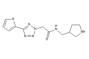 2-[5-(2-furyl)tetrazol-2-yl]-N-(pyrrolidin-3-ylmethyl)acetamide