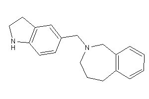 2-(indolin-5-ylmethyl)-1,3,4,5-tetrahydro-2-benzazepine