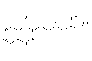 2-(4-keto-1,2,3-benzotriazin-3-yl)-N-(pyrrolidin-3-ylmethyl)acetamide