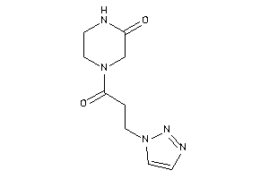 4-[3-(triazol-1-yl)propanoyl]piperazin-2-one