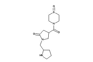 4-(1-keto-1,4-thiazinane-4-carbonyl)-1-(pyrrolidin-2-ylmethyl)-2-pyrrolidone