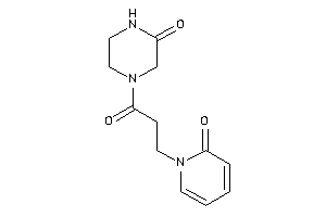 4-[3-(2-keto-1-pyridyl)propanoyl]piperazin-2-one