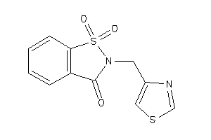 1,1-diketo-2-(thiazol-4-ylmethyl)-1,2-benzothiazol-3-one