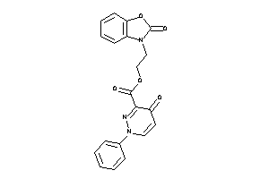 4-keto-1-phenyl-pyridazine-3-carboxylic Acid 2-(2-keto-1,3-benzoxazol-3-yl)ethyl Ester