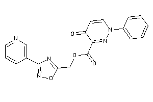 4-keto-1-phenyl-pyridazine-3-carboxylic Acid [3-(3-pyridyl)-1,2,4-oxadiazol-5-yl]methyl Ester