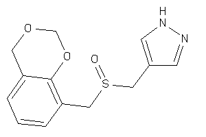 4-(4H-1,3-benzodioxin-8-ylmethylsulfinylmethyl)-1H-pyrazole