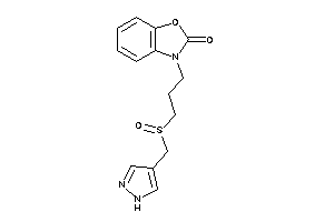 3-[3-(1H-pyrazol-4-ylmethylsulfinyl)propyl]-1,3-benzoxazol-2-one