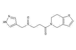 1-(6,7-dihydro-4H-thieno[3,2-c]pyridin-5-yl)-3-(1H-pyrazol-4-ylmethylsulfinyl)propan-1-one