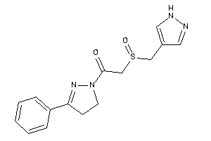 1-(3-phenyl-2-pyrazolin-1-yl)-2-(1H-pyrazol-4-ylmethylsulfinyl)ethanone