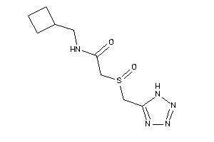 N-(cyclobutylmethyl)-2-(1H-tetrazol-5-ylmethylsulfinyl)acetamide