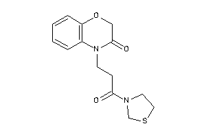 4-(3-keto-3-thiazolidin-3-yl-propyl)-1,4-benzoxazin-3-one