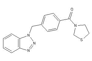 Image of [4-(benzotriazol-1-ylmethyl)phenyl]-thiazolidin-3-yl-methanone