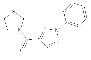 (2-phenyltriazol-4-yl)-thiazolidin-3-yl-methanone