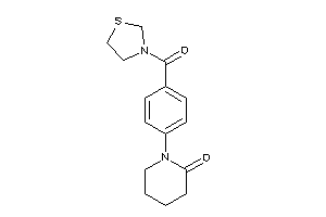 1-[4-(thiazolidine-3-carbonyl)phenyl]-2-piperidone