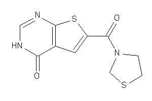 6-(thiazolidine-3-carbonyl)-3H-thieno[2,3-d]pyrimidin-4-one