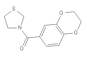 2,3-dihydro-1,4-benzodioxin-6-yl(thiazolidin-3-yl)methanone