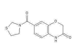 7-(thiazolidine-3-carbonyl)-4H-1,4-benzoxazin-3-one