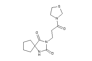 Image of 3-(3-keto-3-thiazolidin-3-yl-propyl)-1,3-diazaspiro[4.4]nonane-2,4-quinone