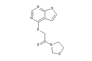 1-thiazolidin-3-yl-2-(thieno[2,3-d]pyrimidin-4-ylthio)ethanone