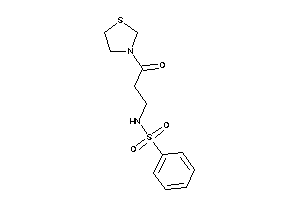 N-(3-keto-3-thiazolidin-3-yl-propyl)benzenesulfonamide