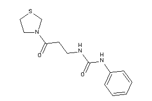 1-(3-keto-3-thiazolidin-3-yl-propyl)-3-phenyl-urea