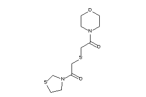 2-[(2-keto-2-thiazolidin-3-yl-ethyl)thio]-1-morpholino-ethanone