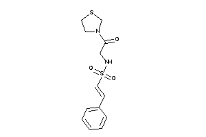 N-(2-keto-2-thiazolidin-3-yl-ethyl)-2-phenyl-ethenesulfonamide