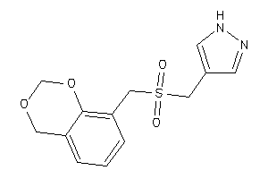 4-(4H-1,3-benzodioxin-8-ylmethylsulfonylmethyl)-1H-pyrazole