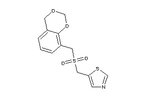 5-(4H-1,3-benzodioxin-8-ylmethylsulfonylmethyl)thiazole