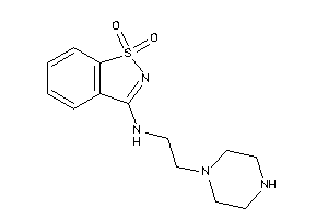 Image of (1,1-diketo-1,2-benzothiazol-3-yl)-(2-piperazinoethyl)amine