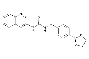 1-[4-(1,3-dioxolan-2-yl)benzyl]-3-(3-quinolyl)urea