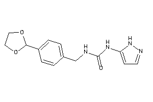 1-[4-(1,3-dioxolan-2-yl)benzyl]-3-(1H-pyrazol-5-yl)urea