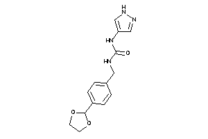 1-[4-(1,3-dioxolan-2-yl)benzyl]-3-(1H-pyrazol-4-yl)urea