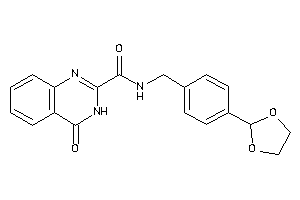 N-[4-(1,3-dioxolan-2-yl)benzyl]-4-keto-3H-quinazoline-2-carboxamide