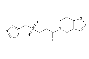 1-(6,7-dihydro-4H-thieno[3,2-c]pyridin-5-yl)-3-(thiazol-5-ylmethylsulfonyl)propan-1-one