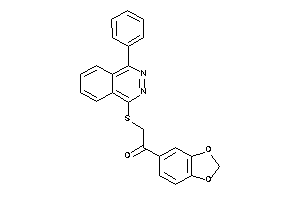 1-(1,3-benzodioxol-5-yl)-2-[(4-phenylphthalazin-1-yl)thio]ethanone