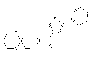 7,11-dioxa-3-azaspiro[5.5]undecan-3-yl-(2-phenylthiazol-4-yl)methanone