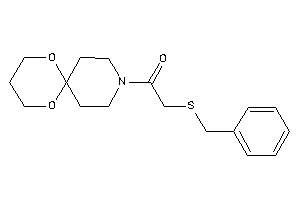 2-(benzylthio)-1-(7,11-dioxa-3-azaspiro[5.5]undecan-3-yl)ethanone
