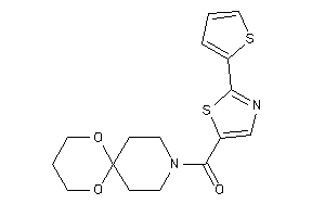 7,11-dioxa-3-azaspiro[5.5]undecan-3-yl-[2-(2-thienyl)thiazol-5-yl]methanone