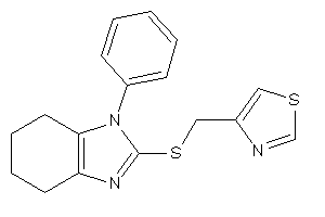 4-[[(1-phenyl-4,5,6,7-tetrahydrobenzimidazol-2-yl)thio]methyl]thiazole