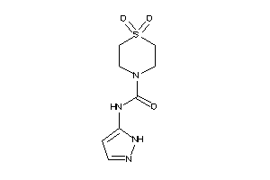 1,1-diketo-N-(1H-pyrazol-5-yl)-1,4-thiazinane-4-carboxamide