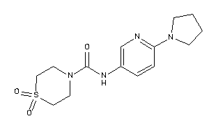 1,1-diketo-N-(6-pyrrolidino-3-pyridyl)-1,4-thiazinane-4-carboxamide