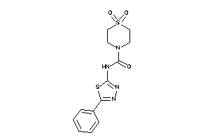 1,1-diketo-N-(5-phenyl-1,3,4-thiadiazol-2-yl)-1,4-thiazinane-4-carboxamide