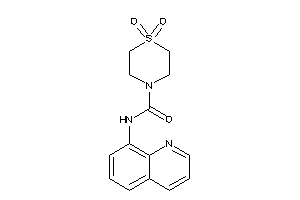 1,1-diketo-N-(8-quinolyl)-1,4-thiazinane-4-carboxamide