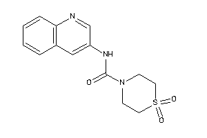 1,1-diketo-N-(3-quinolyl)-1,4-thiazinane-4-carboxamide