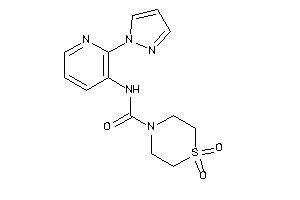 1,1-diketo-N-(2-pyrazol-1-yl-3-pyridyl)-1,4-thiazinane-4-carboxamide