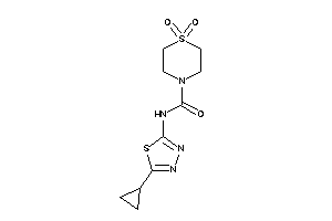 N-(5-cyclopropyl-1,3,4-thiadiazol-2-yl)-1,1-diketo-1,4-thiazinane-4-carboxamide