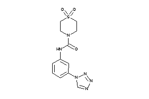 1,1-diketo-N-[3-(tetrazol-1-yl)phenyl]-1,4-thiazinane-4-carboxamide